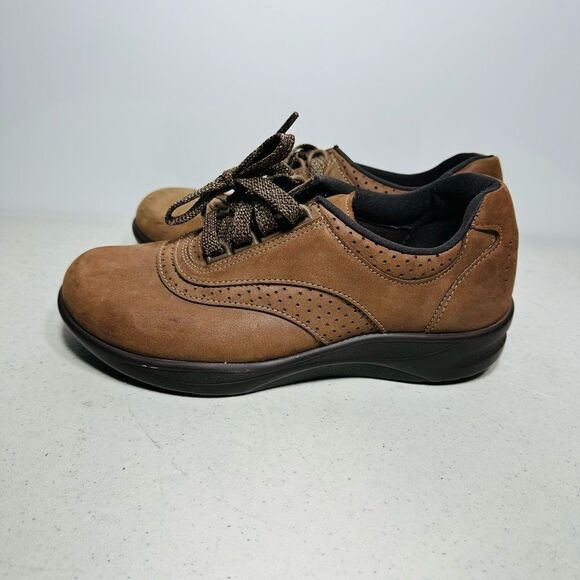 SAS Walk Easy Walking Shoes, Lace up, Nubuck Leather - Women's US 5,5M - Picture 4 of 6